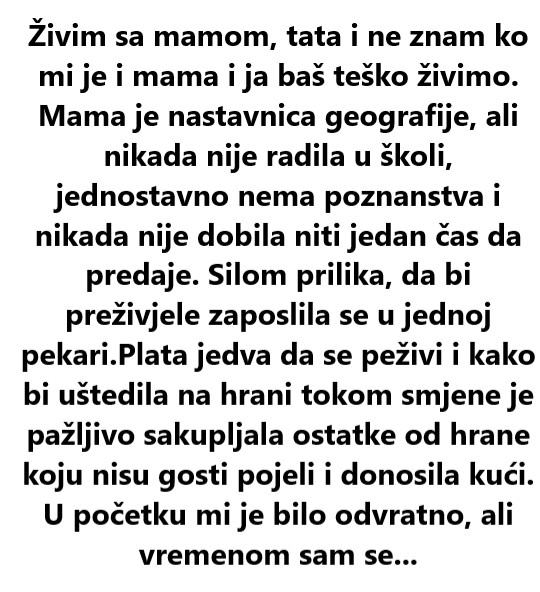Živim sa mamom, tata i ne znam ko mi je i mama i ja baš teško živimo. Mama je - featured image Živim sa mamom, tata i ne znam ko mi je i mama i ja baš teško živimo. Mama je - featured image